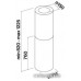 Кухонная вытяжка Falmec Polar/White Design Island 35 800 м3/ч (белый)