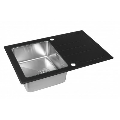 Мойка со стеклом ZorG GS 7850 black