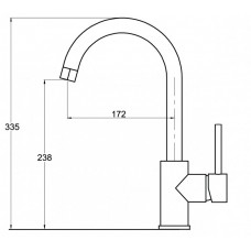 Смеситель AquaSanita Sabia 5523 002 nickel