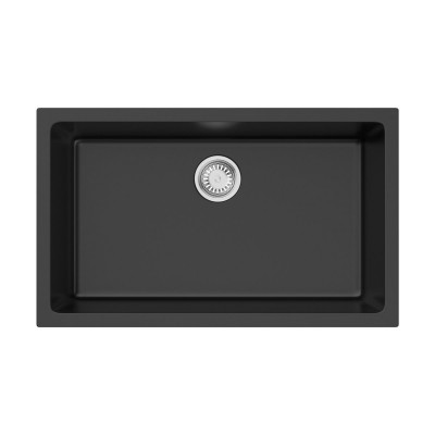 Кухонная мойка из керамики Omoikiri Okinoshima 76-U/I-BL Natceramic/черный